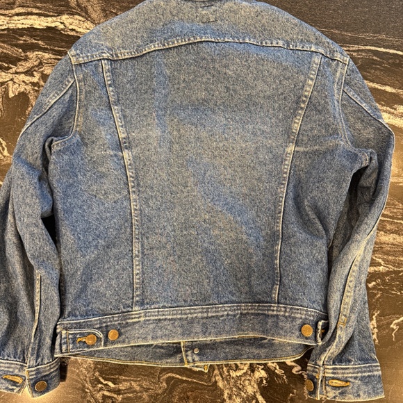 Vintage Lee Denim Jacket Mens Medium Blue Riders Trucker Workwear MiUSA USA 101J - Picture 8 of 15